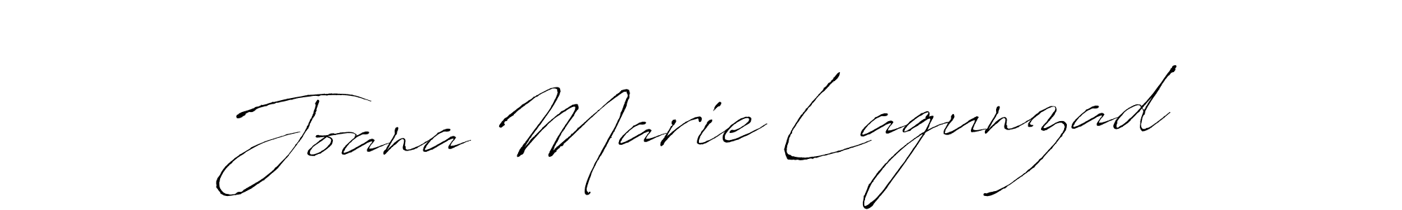 Antro_Vectra is a professional signature style that is perfect for those who want to add a touch of class to their signature. It is also a great choice for those who want to make their signature more unique. Get Joana Marie Lagunzad name to fancy signature for free. Joana Marie Lagunzad signature style 6 images and pictures png