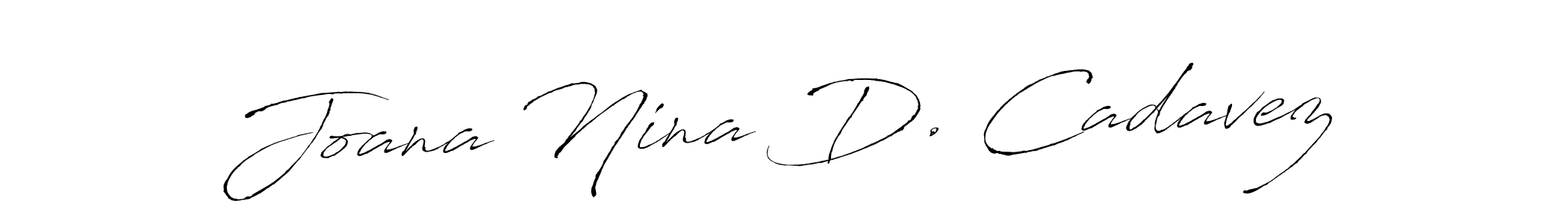 if you are searching for the best signature style for your name Joana Nina D. Cadavez. so please give up your signature search. here we have designed multiple signature styles  using Antro_Vectra. Joana Nina D. Cadavez signature style 6 images and pictures png