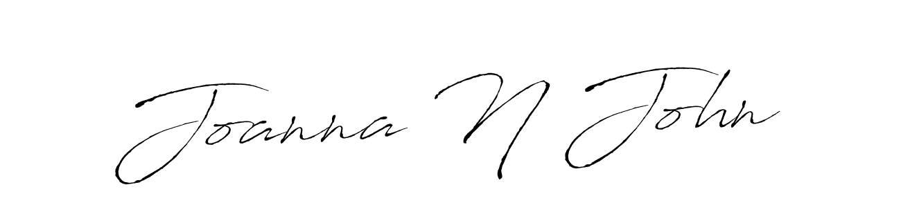 Make a beautiful signature design for name Joanna N John. With this signature (Antro_Vectra) style, you can create a handwritten signature for free. Joanna N John signature style 6 images and pictures png