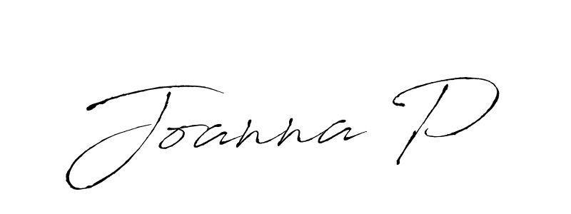 How to make Joanna P signature? Antro_Vectra is a professional autograph style. Create handwritten signature for Joanna P name. Joanna P signature style 6 images and pictures png