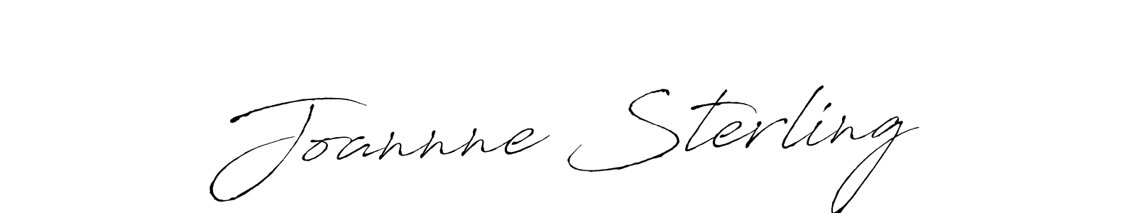 Create a beautiful signature design for name Joannne Sterling. With this signature (Antro_Vectra) fonts, you can make a handwritten signature for free. Joannne Sterling signature style 6 images and pictures png