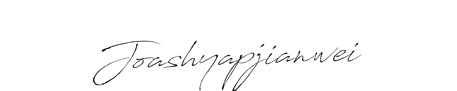 Make a beautiful signature design for name Joashyapjianwei. With this signature (Antro_Vectra) style, you can create a handwritten signature for free. Joashyapjianwei signature style 6 images and pictures png