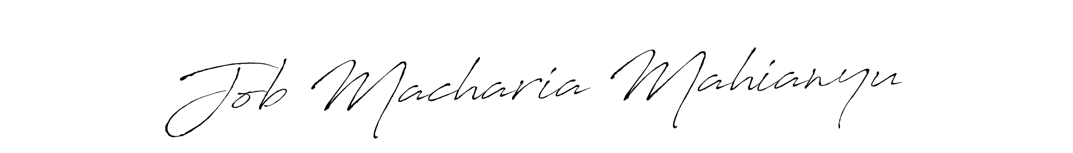 How to make Job Macharia Mahianyu signature? Antro_Vectra is a professional autograph style. Create handwritten signature for Job Macharia Mahianyu name. Job Macharia Mahianyu signature style 6 images and pictures png