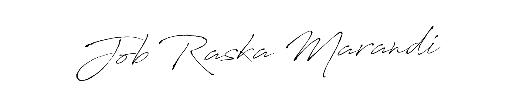 Create a beautiful signature design for name Job Raska Marandi. With this signature (Antro_Vectra) fonts, you can make a handwritten signature for free. Job Raska Marandi signature style 6 images and pictures png