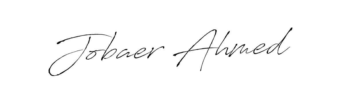 How to make Jobaer Ahmed name signature. Use Antro_Vectra style for creating short signs online. This is the latest handwritten sign. Jobaer Ahmed signature style 6 images and pictures png