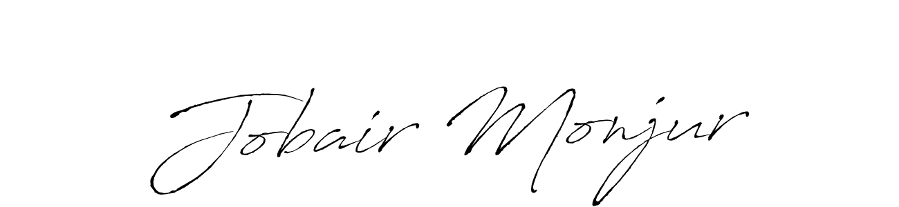 Make a beautiful signature design for name Jobair Monjur. With this signature (Antro_Vectra) style, you can create a handwritten signature for free. Jobair Monjur signature style 6 images and pictures png