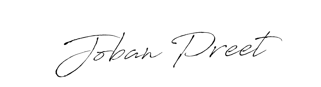 Use a signature maker to create a handwritten signature online. With this signature software, you can design (Antro_Vectra) your own signature for name Joban Preet. Joban Preet signature style 6 images and pictures png
