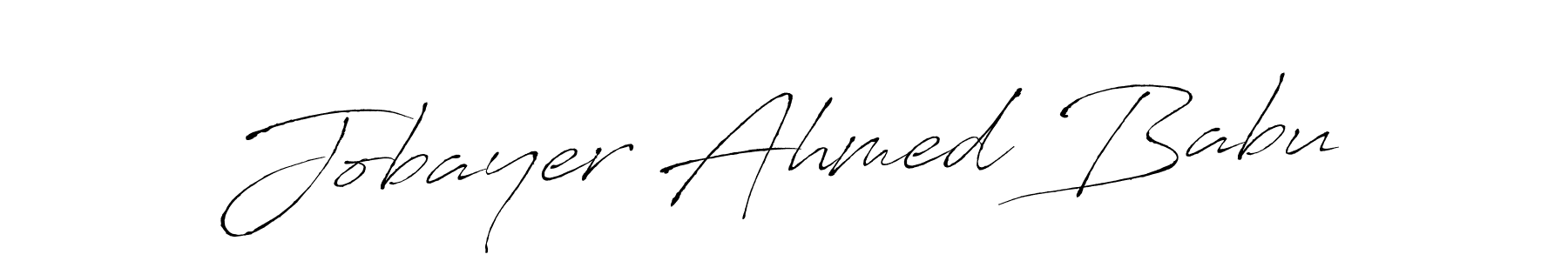 Make a beautiful signature design for name Jobayer Ahmed Babu. With this signature (Antro_Vectra) style, you can create a handwritten signature for free. Jobayer Ahmed Babu signature style 6 images and pictures png