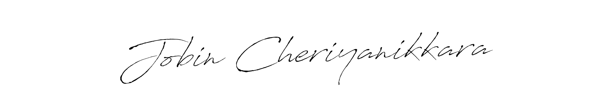Create a beautiful signature design for name Jobin Cheriyanikkara. With this signature (Antro_Vectra) fonts, you can make a handwritten signature for free. Jobin Cheriyanikkara signature style 6 images and pictures png