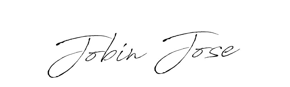 Jobin Jose stylish signature style. Best Handwritten Sign (Antro_Vectra) for my name. Handwritten Signature Collection Ideas for my name Jobin Jose. Jobin Jose signature style 6 images and pictures png