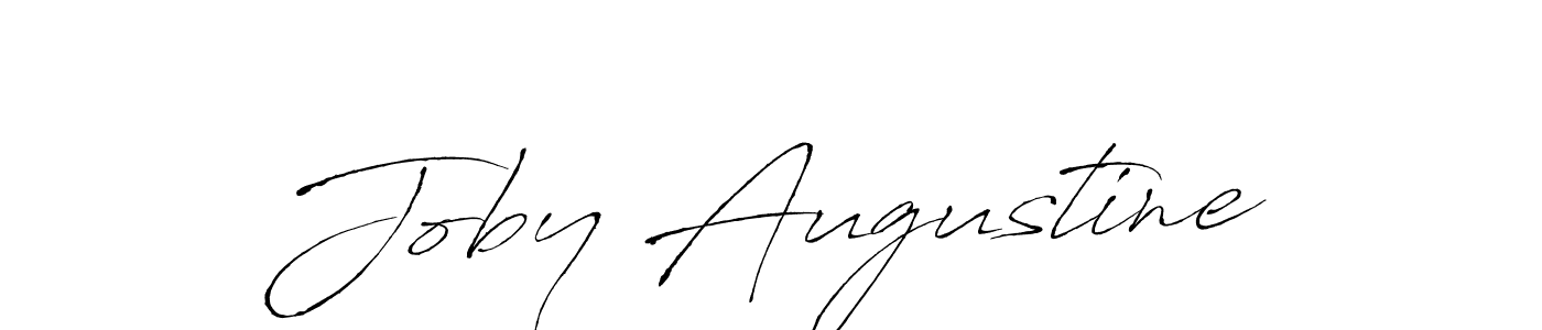 Make a beautiful signature design for name Joby Augustine. With this signature (Antro_Vectra) style, you can create a handwritten signature for free. Joby Augustine signature style 6 images and pictures png