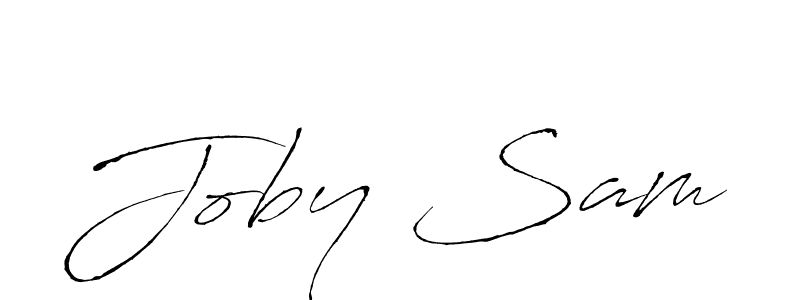 How to make Joby Sam name signature. Use Antro_Vectra style for creating short signs online. This is the latest handwritten sign. Joby Sam signature style 6 images and pictures png