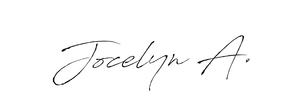 Also You can easily find your signature by using the search form. We will create Jocelyn A. name handwritten signature images for you free of cost using Antro_Vectra sign style. Jocelyn A. signature style 6 images and pictures png