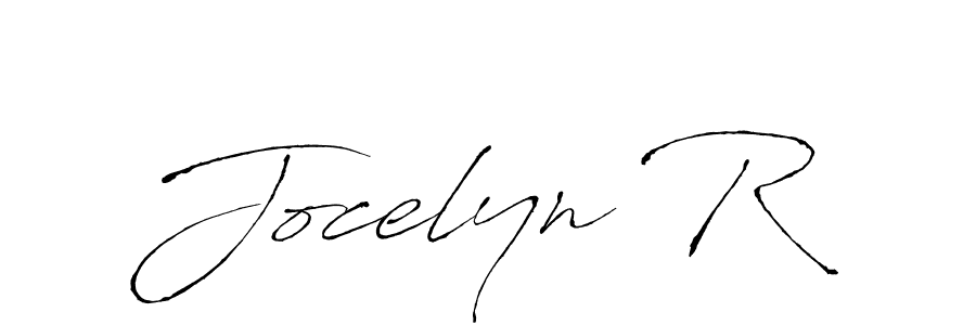 Make a beautiful signature design for name Jocelyn R. With this signature (Antro_Vectra) style, you can create a handwritten signature for free. Jocelyn R signature style 6 images and pictures png