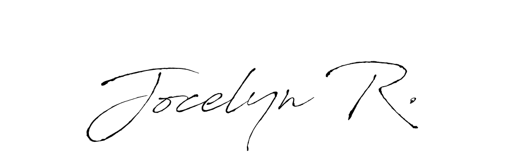Also we have Jocelyn R. name is the best signature style. Create professional handwritten signature collection using Antro_Vectra autograph style. Jocelyn R. signature style 6 images and pictures png