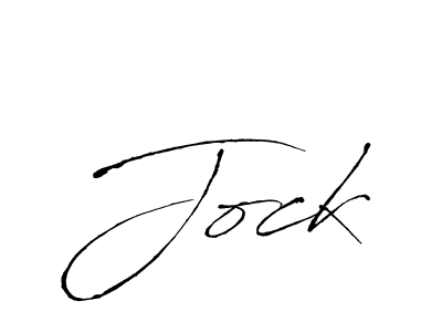 Jock stylish signature style. Best Handwritten Sign (Antro_Vectra) for my name. Handwritten Signature Collection Ideas for my name Jock. Jock signature style 6 images and pictures png