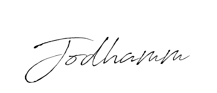 Create a beautiful signature design for name Jodhamm. With this signature (Antro_Vectra) fonts, you can make a handwritten signature for free. Jodhamm signature style 6 images and pictures png