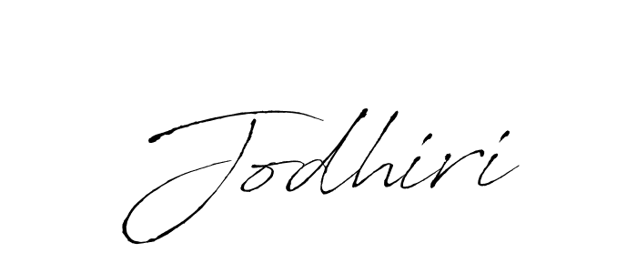 Create a beautiful signature design for name Jodhiri. With this signature (Antro_Vectra) fonts, you can make a handwritten signature for free. Jodhiri signature style 6 images and pictures png
