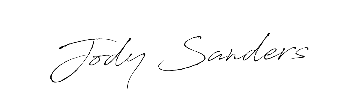 Jody Sanders stylish signature style. Best Handwritten Sign (Antro_Vectra) for my name. Handwritten Signature Collection Ideas for my name Jody Sanders. Jody Sanders signature style 6 images and pictures png
