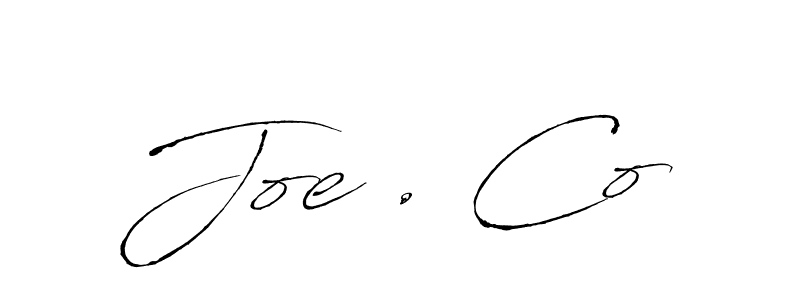 Create a beautiful signature design for name Joe . Co. With this signature (Antro_Vectra) fonts, you can make a handwritten signature for free. Joe . Co signature style 6 images and pictures png