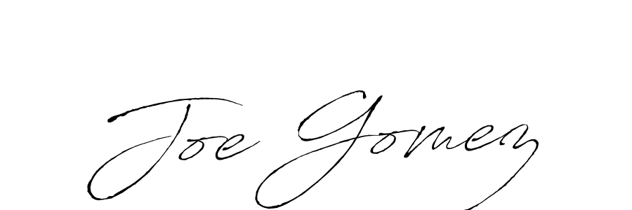 Joe Gomez stylish signature style. Best Handwritten Sign (Antro_Vectra) for my name. Handwritten Signature Collection Ideas for my name Joe Gomez. Joe Gomez signature style 6 images and pictures png