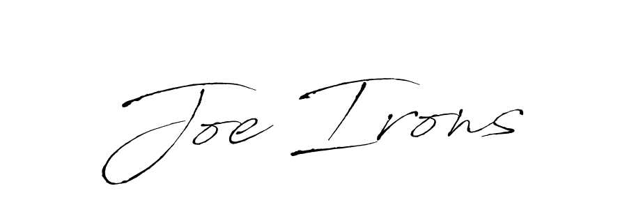 Design your own signature with our free online signature maker. With this signature software, you can create a handwritten (Antro_Vectra) signature for name Joe Irons. Joe Irons signature style 6 images and pictures png