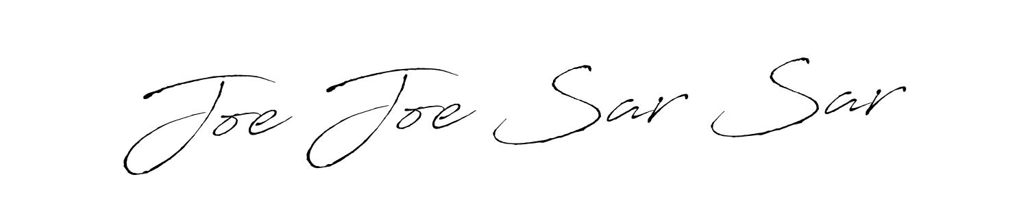 Make a beautiful signature design for name Joe Joe Sar Sar. With this signature (Antro_Vectra) style, you can create a handwritten signature for free. Joe Joe Sar Sar signature style 6 images and pictures png