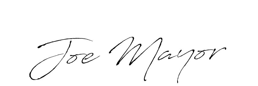 Joe Mayor stylish signature style. Best Handwritten Sign (Antro_Vectra) for my name. Handwritten Signature Collection Ideas for my name Joe Mayor. Joe Mayor signature style 6 images and pictures png