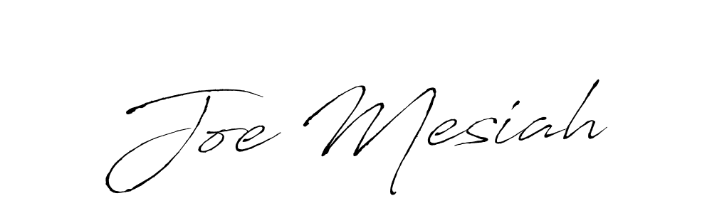 Antro_Vectra is a professional signature style that is perfect for those who want to add a touch of class to their signature. It is also a great choice for those who want to make their signature more unique. Get Joe Mesiah name to fancy signature for free. Joe Mesiah signature style 6 images and pictures png