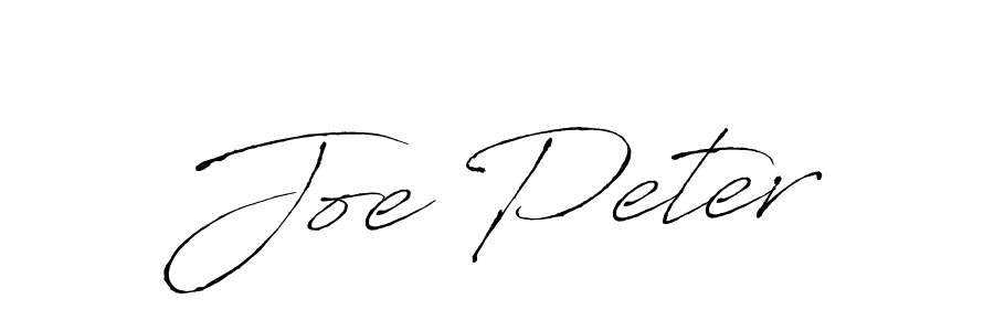 Create a beautiful signature design for name Joe Peter. With this signature (Antro_Vectra) fonts, you can make a handwritten signature for free. Joe Peter signature style 6 images and pictures png