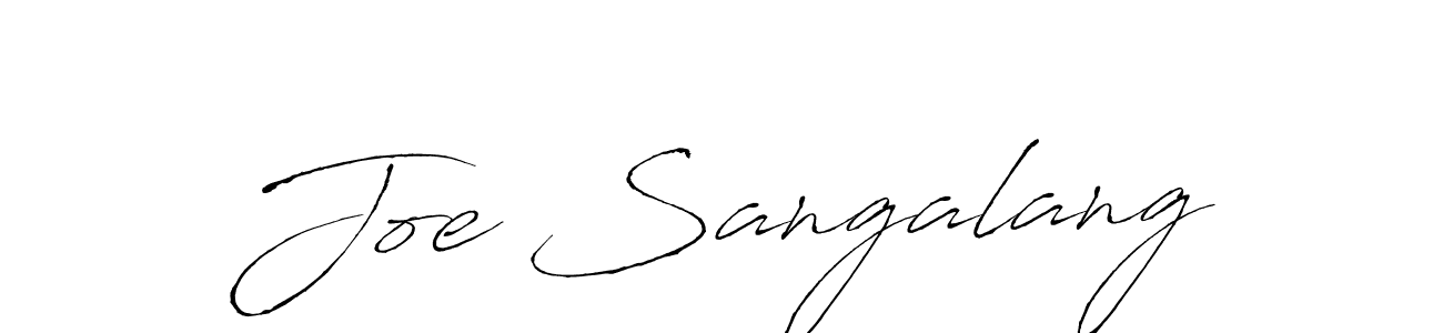 How to make Joe Sangalang name signature. Use Antro_Vectra style for creating short signs online. This is the latest handwritten sign. Joe Sangalang signature style 6 images and pictures png