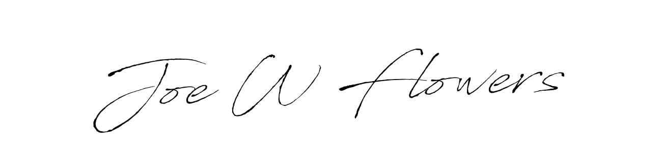 Also we have Joe W Flowers name is the best signature style. Create professional handwritten signature collection using Antro_Vectra autograph style. Joe W Flowers signature style 6 images and pictures png