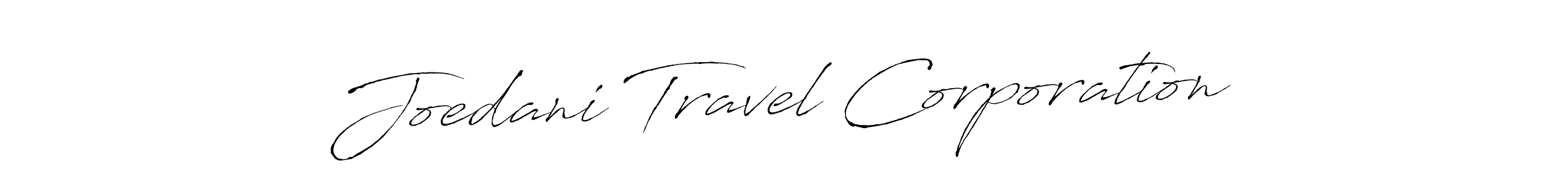 The best way (Antro_Vectra) to make a short signature is to pick only two or three words in your name. The name Joedani Travel Corporation include a total of six letters. For converting this name. Joedani Travel Corporation signature style 6 images and pictures png