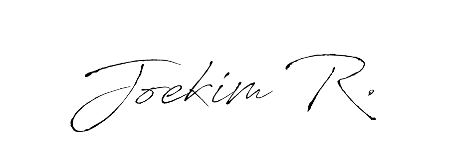 Also You can easily find your signature by using the search form. We will create Joekim R. name handwritten signature images for you free of cost using Antro_Vectra sign style. Joekim R. signature style 6 images and pictures png
