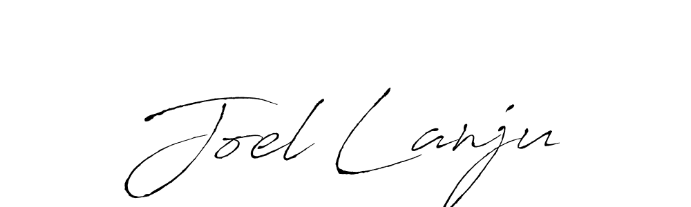 How to make Joel Lanju signature? Antro_Vectra is a professional autograph style. Create handwritten signature for Joel Lanju name. Joel Lanju signature style 6 images and pictures png