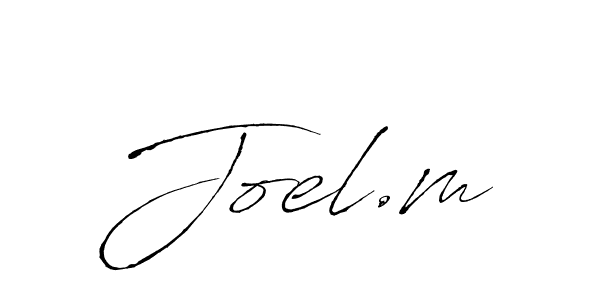 Joel.m stylish signature style. Best Handwritten Sign (Antro_Vectra) for my name. Handwritten Signature Collection Ideas for my name Joel.m. Joel.m signature style 6 images and pictures png