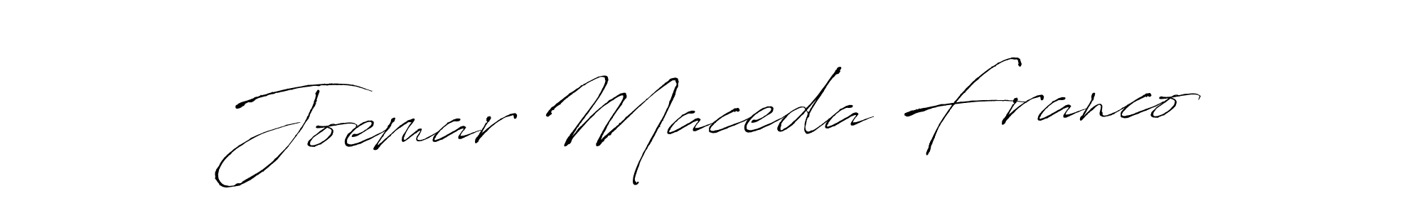 Make a short Joemar Maceda Franco signature style. Manage your documents anywhere anytime using Antro_Vectra. Create and add eSignatures, submit forms, share and send files easily. Joemar Maceda Franco signature style 6 images and pictures png