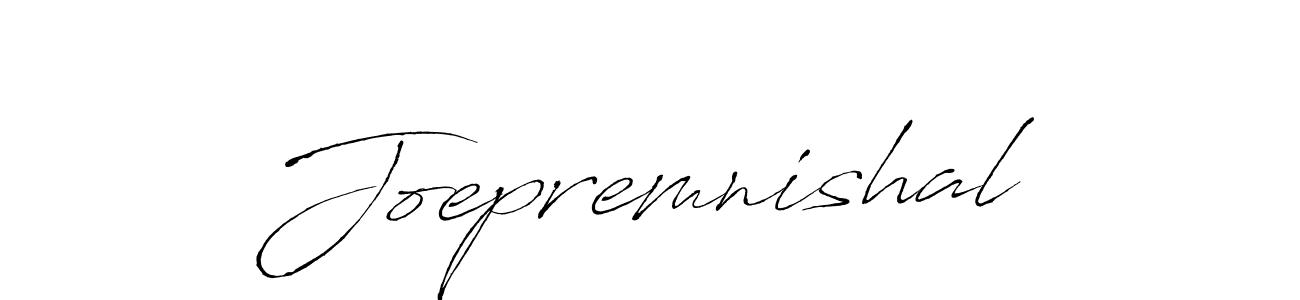 Use a signature maker to create a handwritten signature online. With this signature software, you can design (Antro_Vectra) your own signature for name Joepremnishal. Joepremnishal signature style 6 images and pictures png