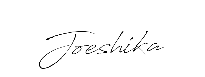 Antro_Vectra is a professional signature style that is perfect for those who want to add a touch of class to their signature. It is also a great choice for those who want to make their signature more unique. Get Joeshika name to fancy signature for free. Joeshika signature style 6 images and pictures png