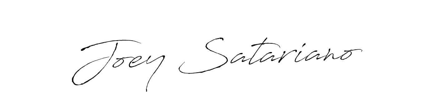 Joey Satariano stylish signature style. Best Handwritten Sign (Antro_Vectra) for my name. Handwritten Signature Collection Ideas for my name Joey Satariano. Joey Satariano signature style 6 images and pictures png
