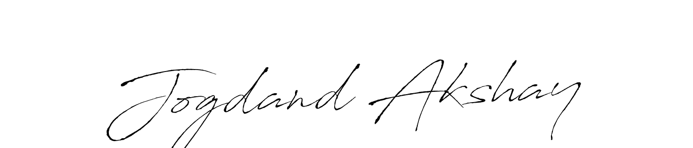 Design your own signature with our free online signature maker. With this signature software, you can create a handwritten (Antro_Vectra) signature for name Jogdand Akshay. Jogdand Akshay signature style 6 images and pictures png