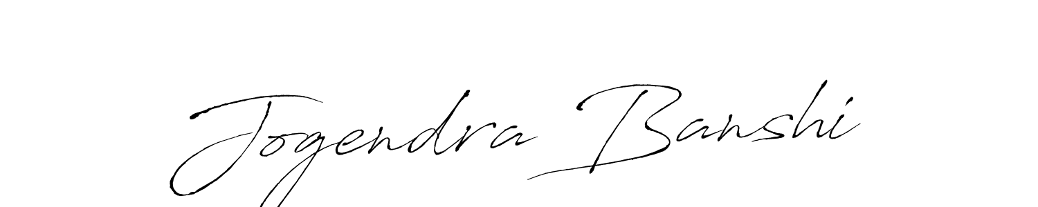 Design your own signature with our free online signature maker. With this signature software, you can create a handwritten (Antro_Vectra) signature for name Jogendra Banshi. Jogendra Banshi signature style 6 images and pictures png