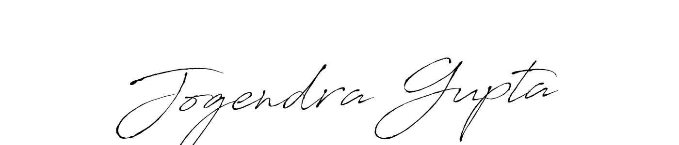 How to make Jogendra Gupta name signature. Use Antro_Vectra style for creating short signs online. This is the latest handwritten sign. Jogendra Gupta signature style 6 images and pictures png