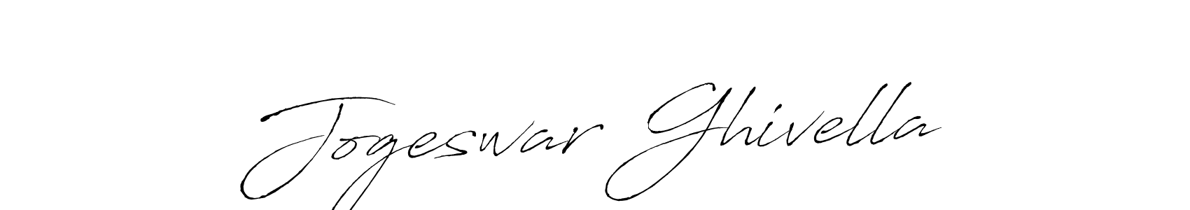 Make a beautiful signature design for name Jogeswar Ghivella. With this signature (Antro_Vectra) style, you can create a handwritten signature for free. Jogeswar Ghivella signature style 6 images and pictures png