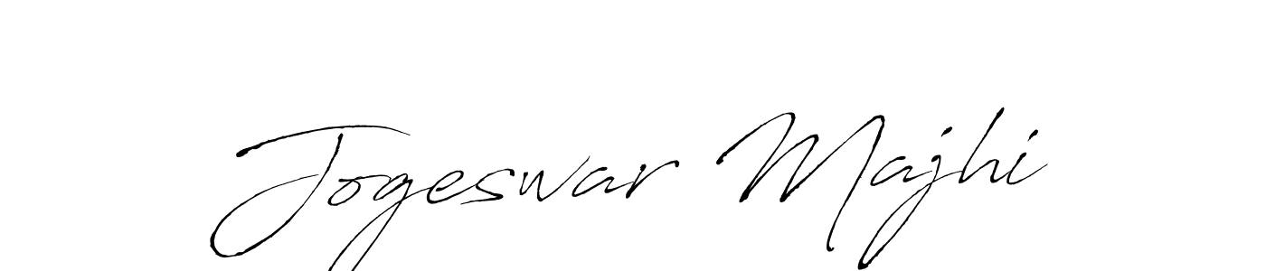 Make a beautiful signature design for name Jogeswar Majhi. With this signature (Antro_Vectra) style, you can create a handwritten signature for free. Jogeswar Majhi signature style 6 images and pictures png