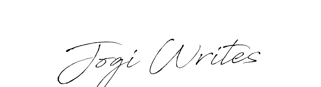 Jogi Writes stylish signature style. Best Handwritten Sign (Antro_Vectra) for my name. Handwritten Signature Collection Ideas for my name Jogi Writes. Jogi Writes signature style 6 images and pictures png