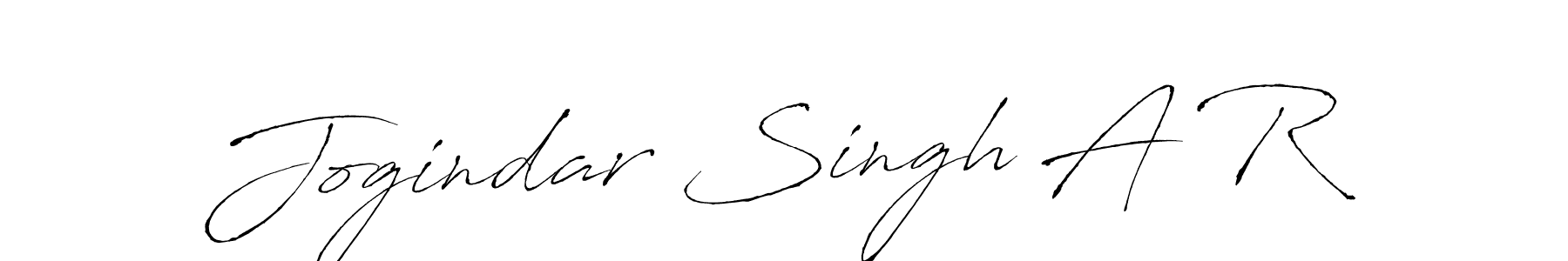 Make a beautiful signature design for name Jogindar Singh A R. With this signature (Antro_Vectra) style, you can create a handwritten signature for free. Jogindar Singh A R signature style 6 images and pictures png