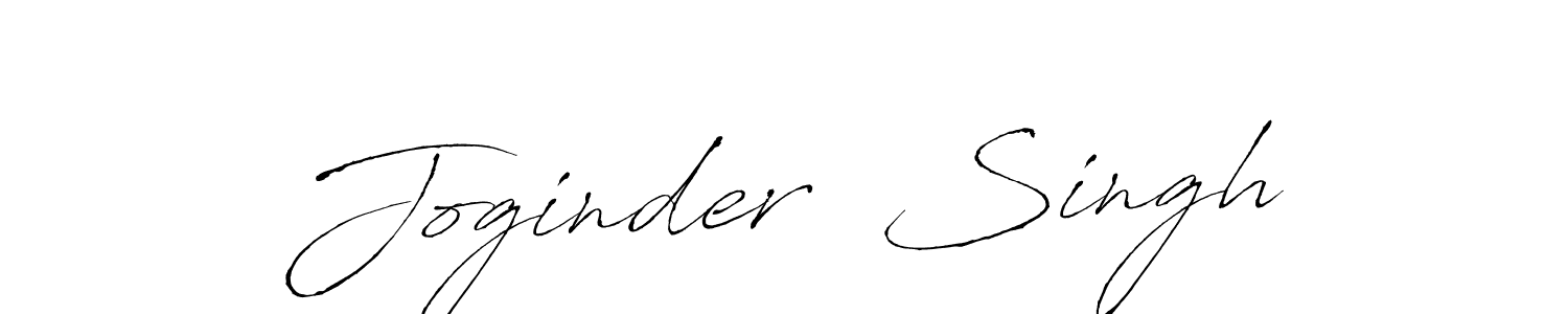 How to make Joginder  Singh name signature. Use Antro_Vectra style for creating short signs online. This is the latest handwritten sign. Joginder  Singh signature style 6 images and pictures png