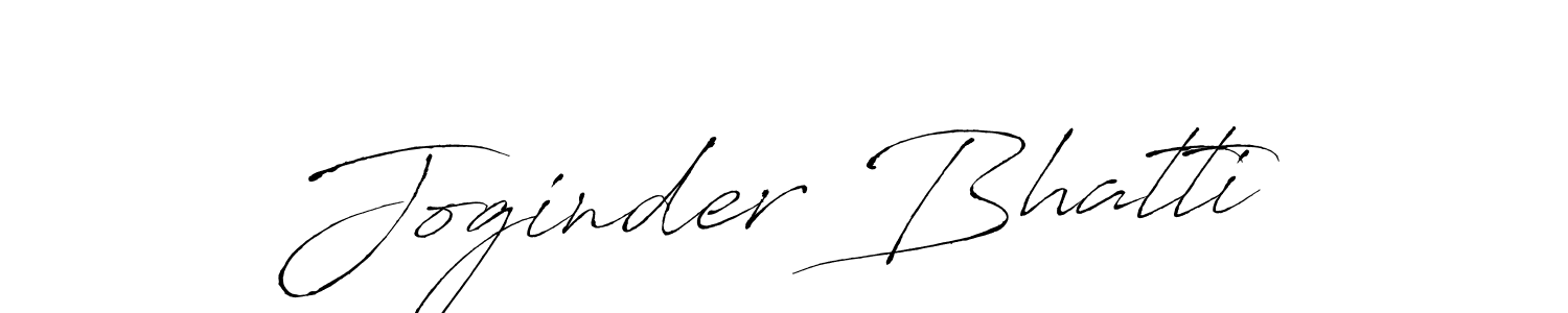 Joginder Bhatti stylish signature style. Best Handwritten Sign (Antro_Vectra) for my name. Handwritten Signature Collection Ideas for my name Joginder Bhatti. Joginder Bhatti signature style 6 images and pictures png