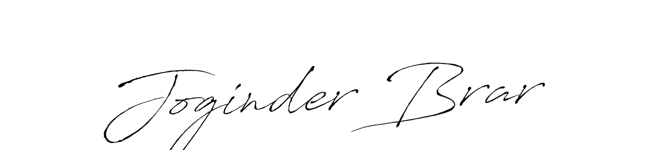 Design your own signature with our free online signature maker. With this signature software, you can create a handwritten (Antro_Vectra) signature for name Joginder Brar. Joginder Brar signature style 6 images and pictures png